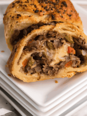 Easy Air Fryer Italian Beef Stromboli
