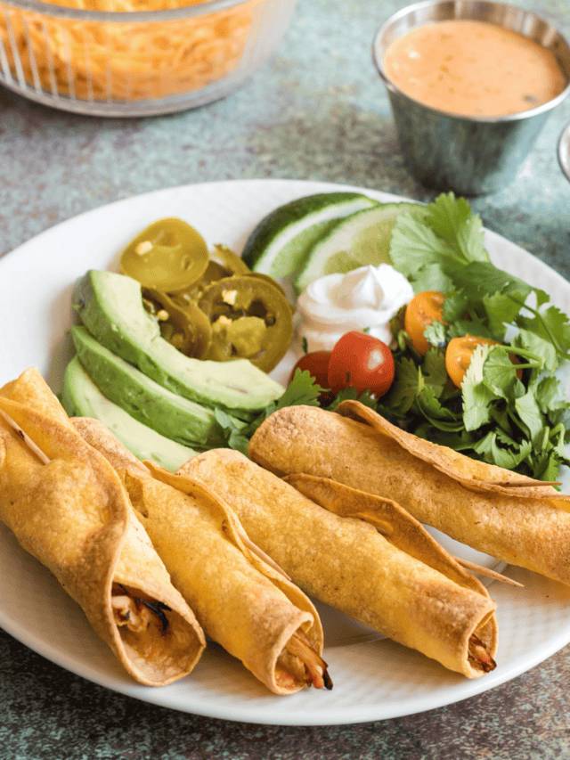 Air Fryer Chicken Taquitos