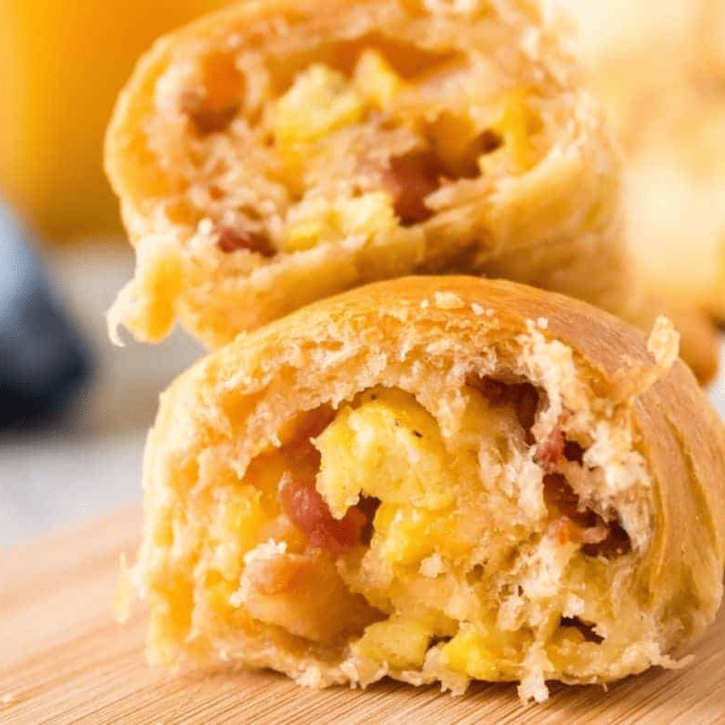 AIR FRYER BACON & CHEESE STUFFED CRESCENT ROLLS