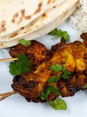 Air Fryer Tandoori Chicken Kebabs