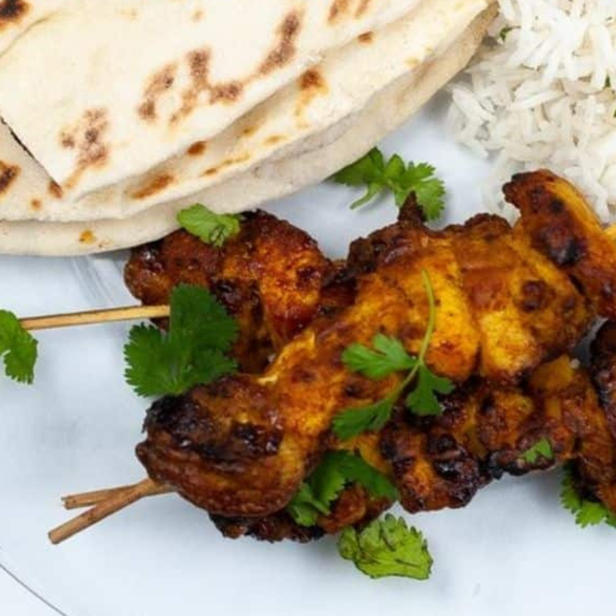 Air Fryer Tandoori Chicken Kebabs