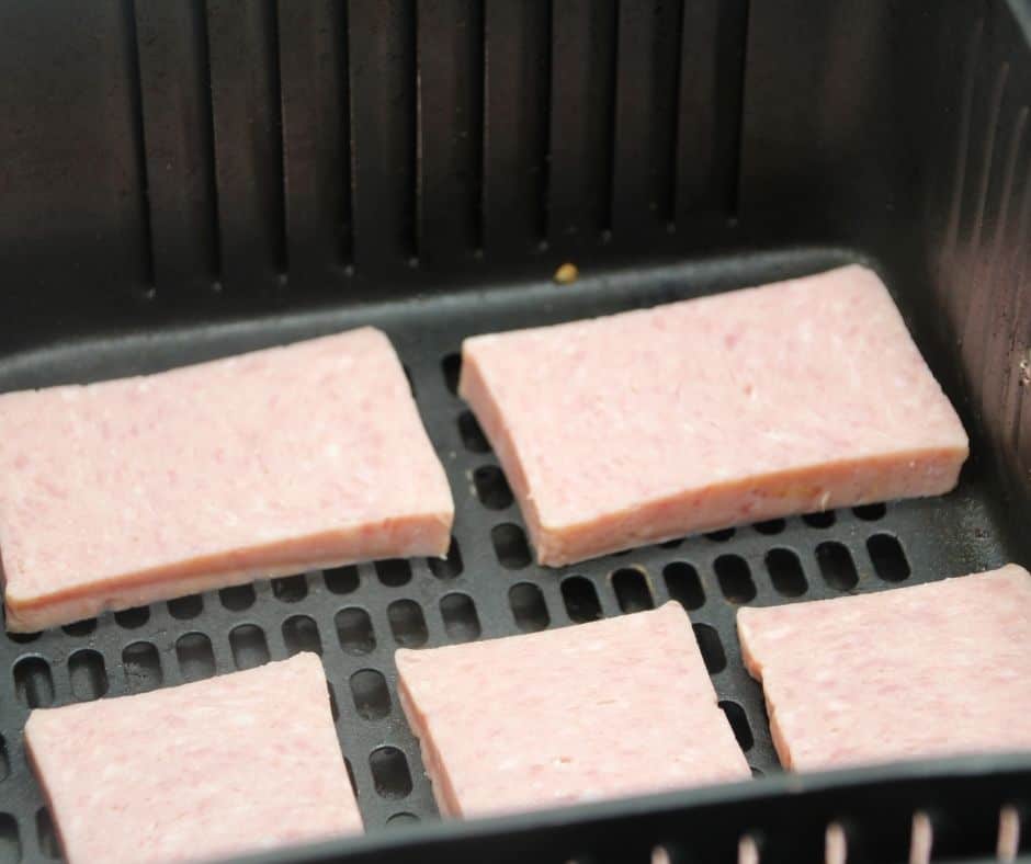 air fry SPAM in air fryer basket
