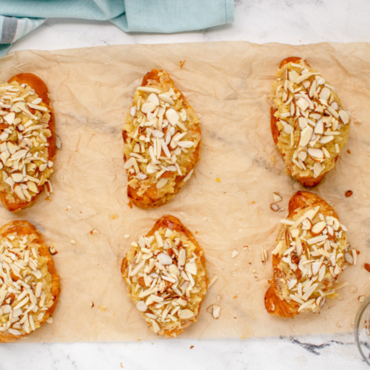 Air Fryer Almond Croissants