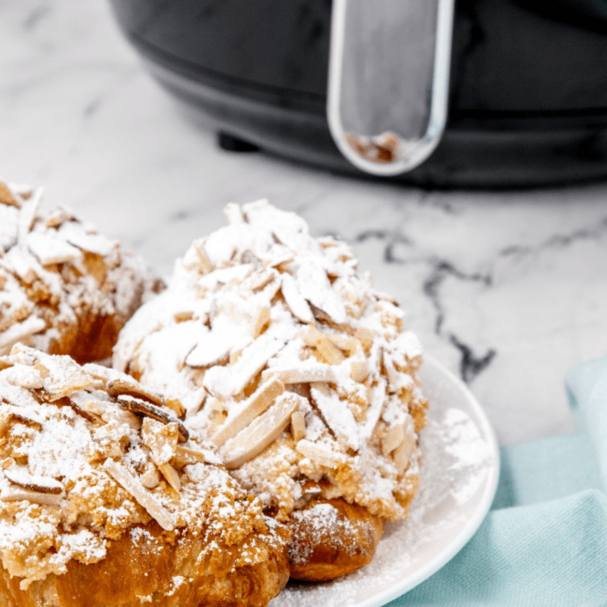 Air Fryer Almond Croissants