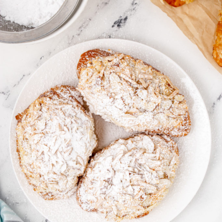 Air Fryer Almond Croissants