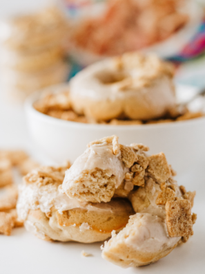 Air Fryer Cinnamon Toast Crunch Donuts