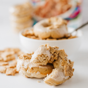 Air Fryer Cinnamon Toast Crunch Donuts