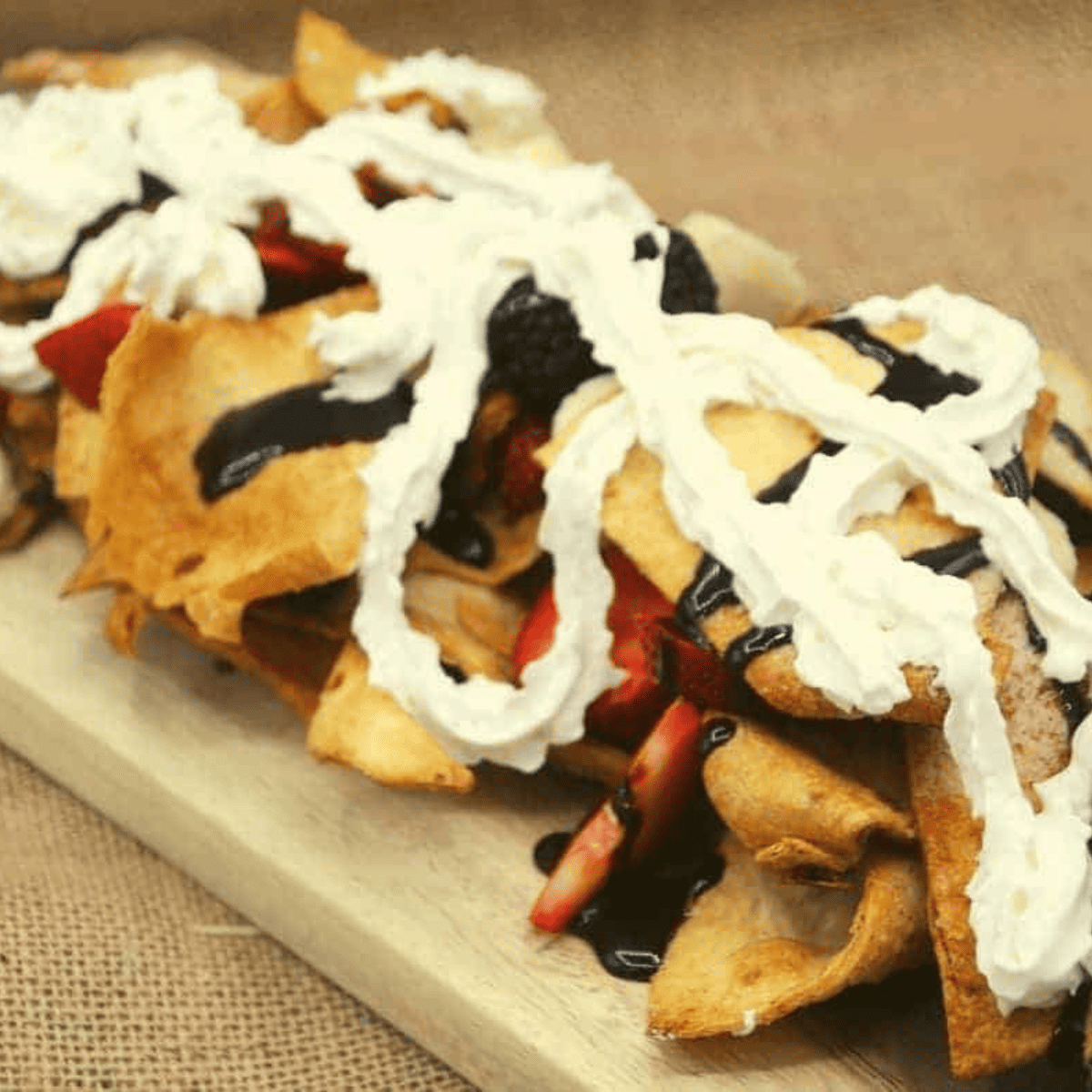 Air Fryer Dessert Nachos
