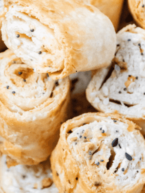 Air Fryer Everything Bagel Roll-Ups