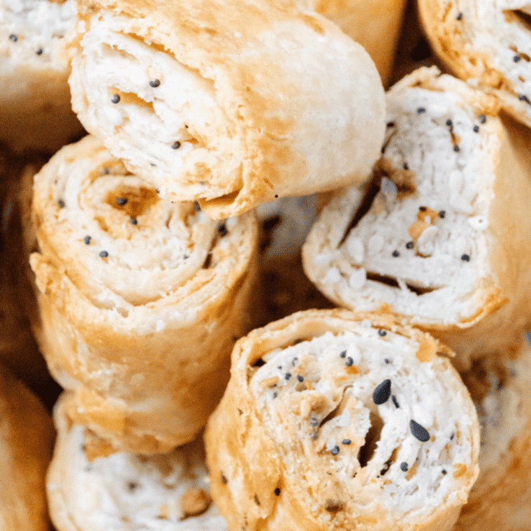 Air Fryer Everything Bagel Roll-Ups