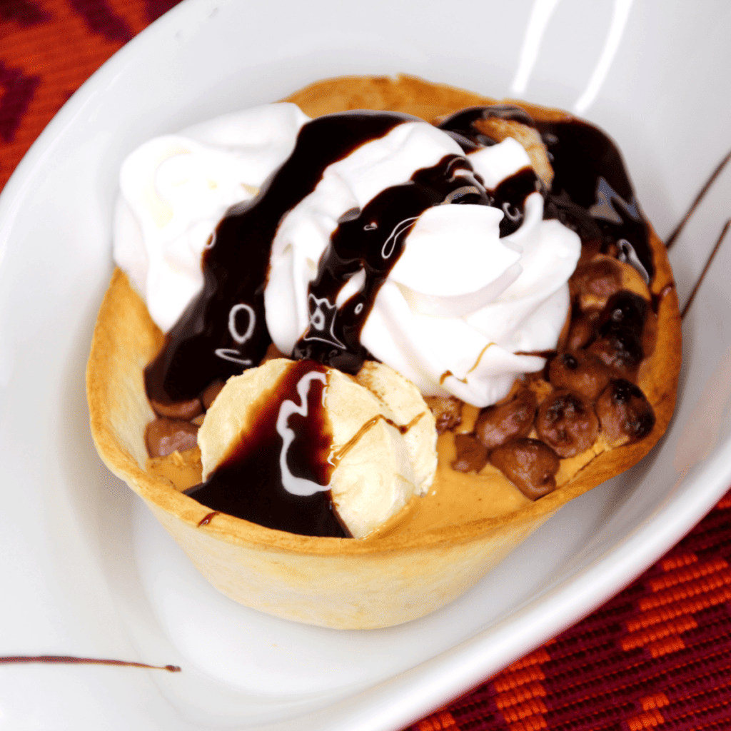 Air Fryer Peanut Butter And Banana Boat