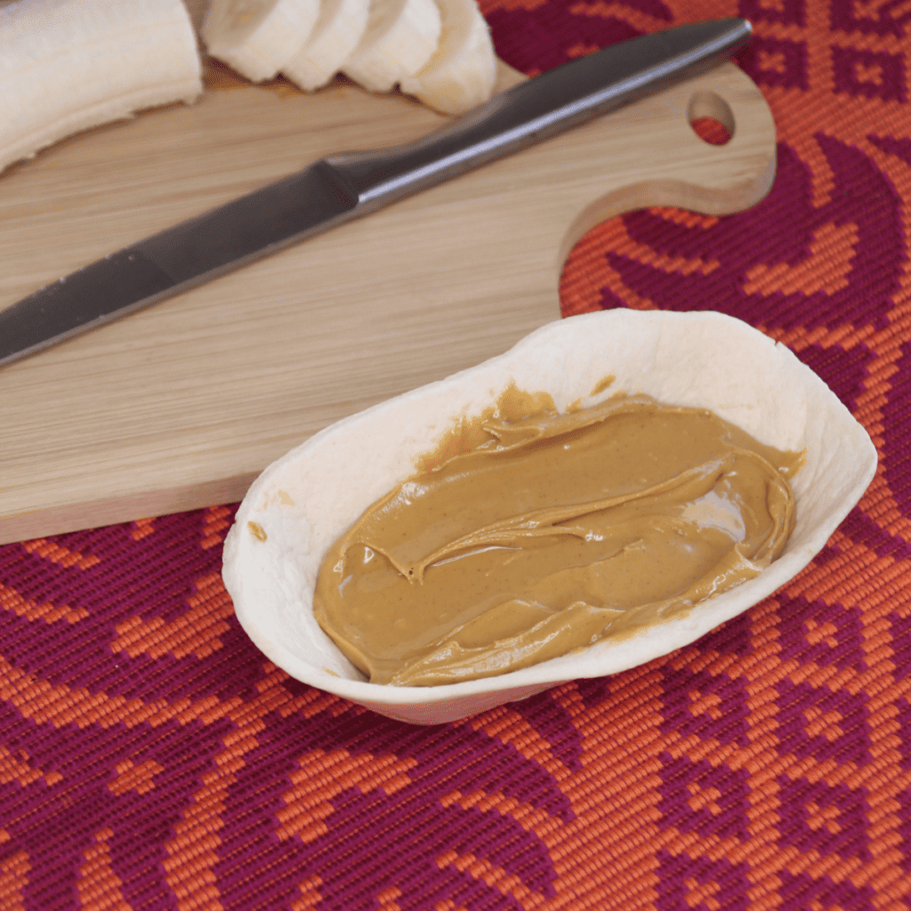 Air Fryer Peanut Butter And Banana Boats