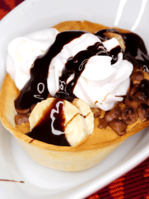 Air Fryer Peanut Butter And Banana Boat
