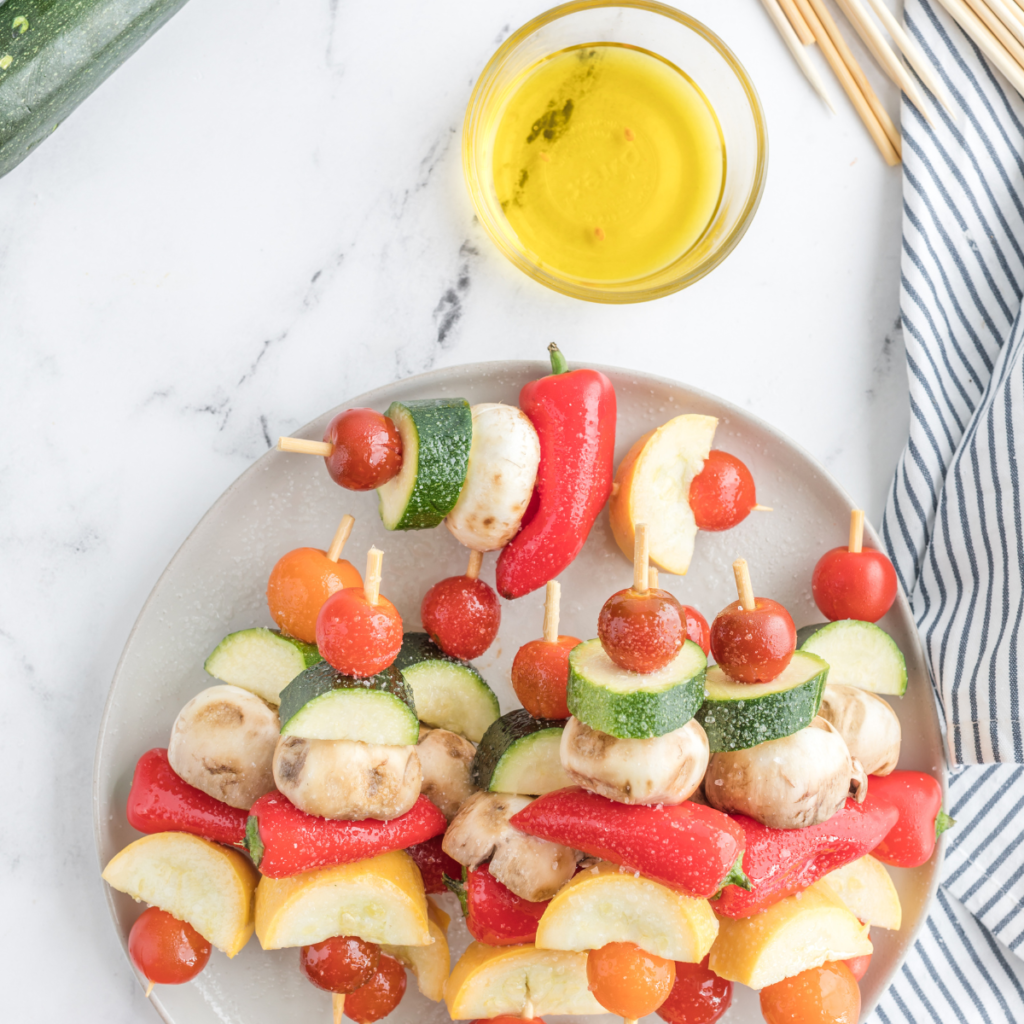 Air Fryer Veggie Kabobs
