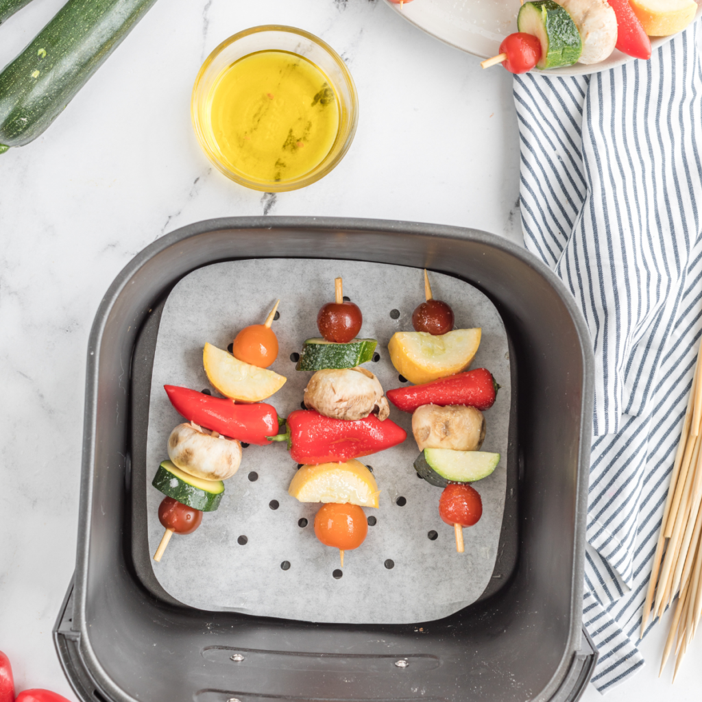Air Fryer Veggie Kabobs
