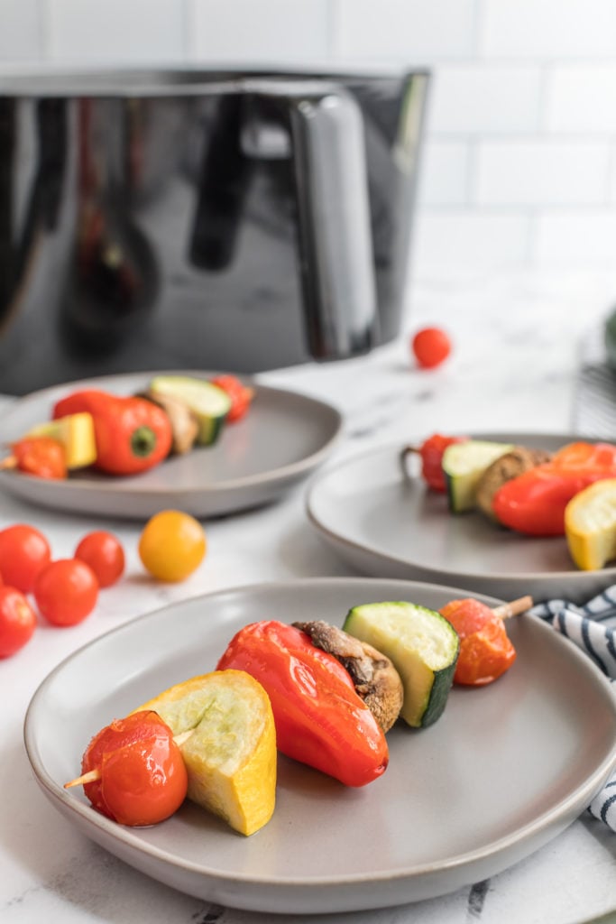 Air Fryer Veggie Kabobs