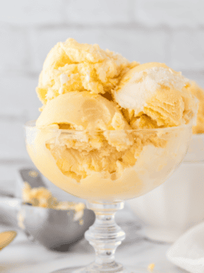 No Sugar Added Ninja Creami Peach Ice Cream