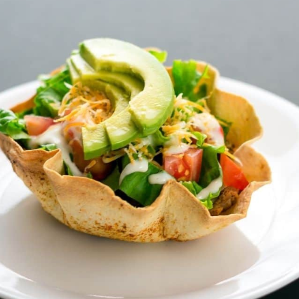 Air Fryer Taco Salad Bowls