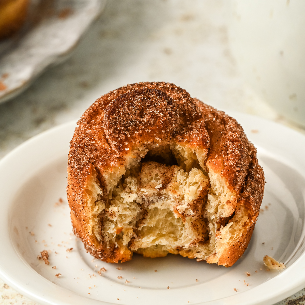 "Flaky Air Fryer Cruffins filled with chocolate and berries"