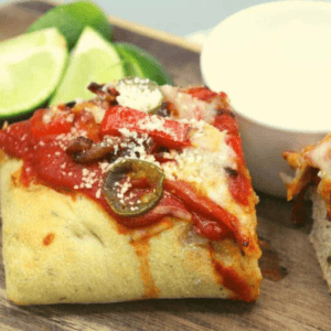 Air Fryer Pepper & Onion Flatbread