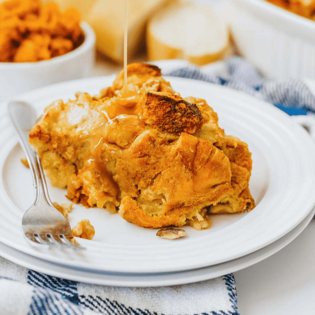Air Fryer Pumpkin Bread Pudding