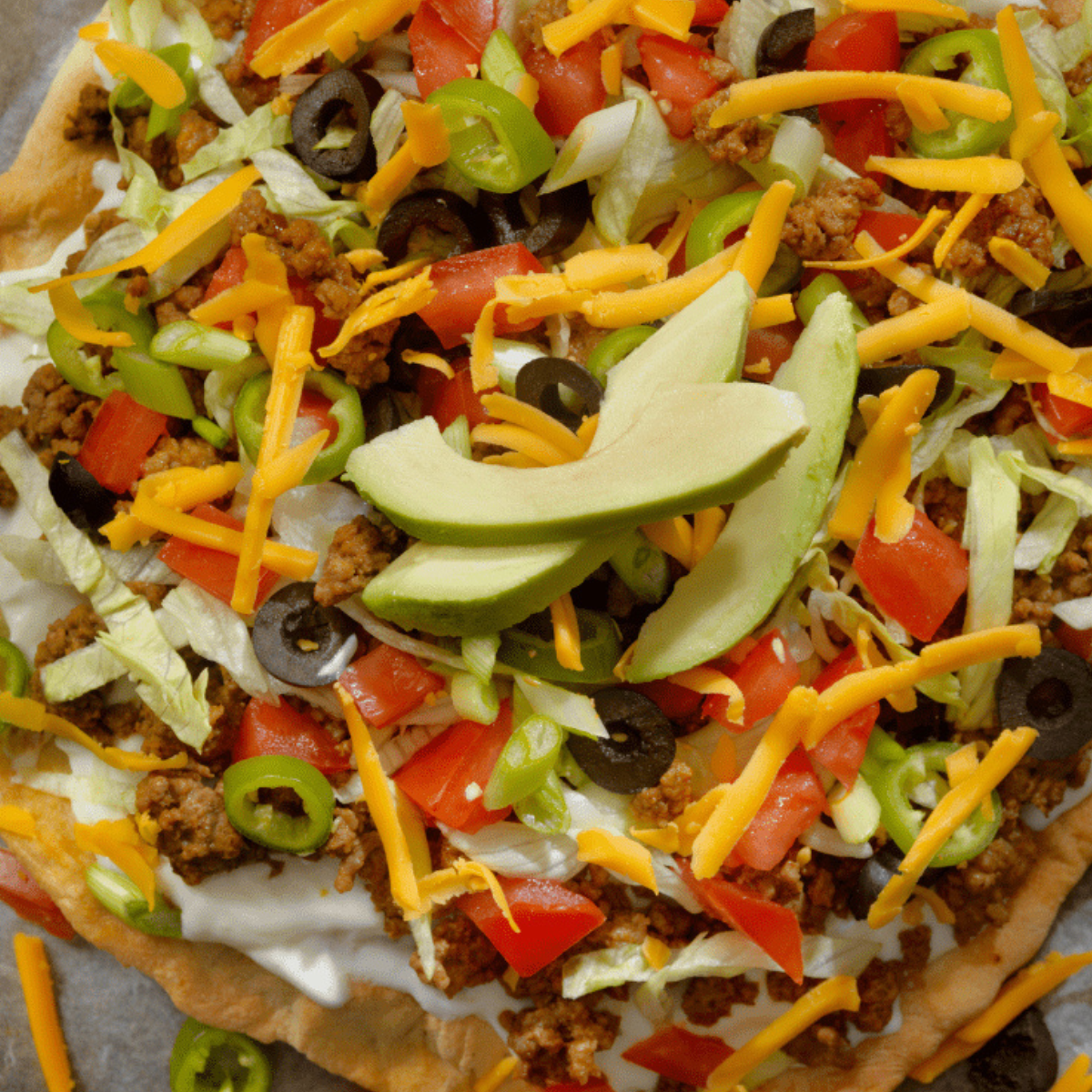 "Colorful and healthy Copycat Wendy’s Taco Salad served in a bowl."