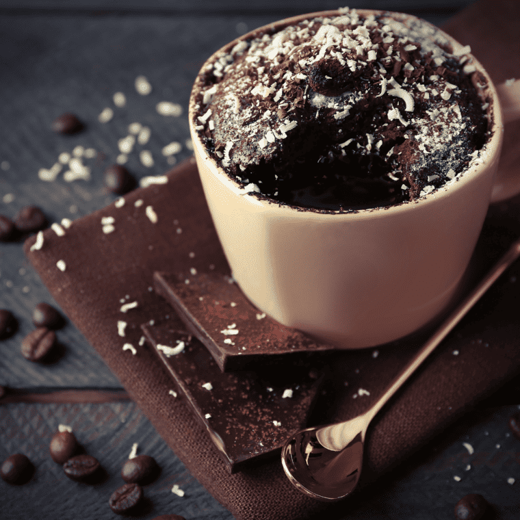 Air Fryer Chocolate Protein Mug Cake (5)