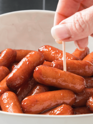 Air Fryer Cocktail Franks are bite-size savory treats that can be enjoyed as party appetizers or snacks alongside your favorite sauces, condiments, and other assortments of delicious finger foods! Cooking the cocktail franks in the air fryer offers the perfect environment for these simple snacks to turn a crispy golden brown while remaining juicy, soft, and creamy inside. As soon as you have one, you’ll be reaching for more!