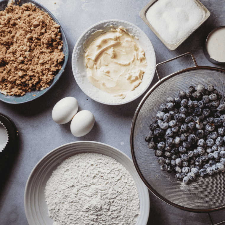Air Fryer Blueberry Muffins