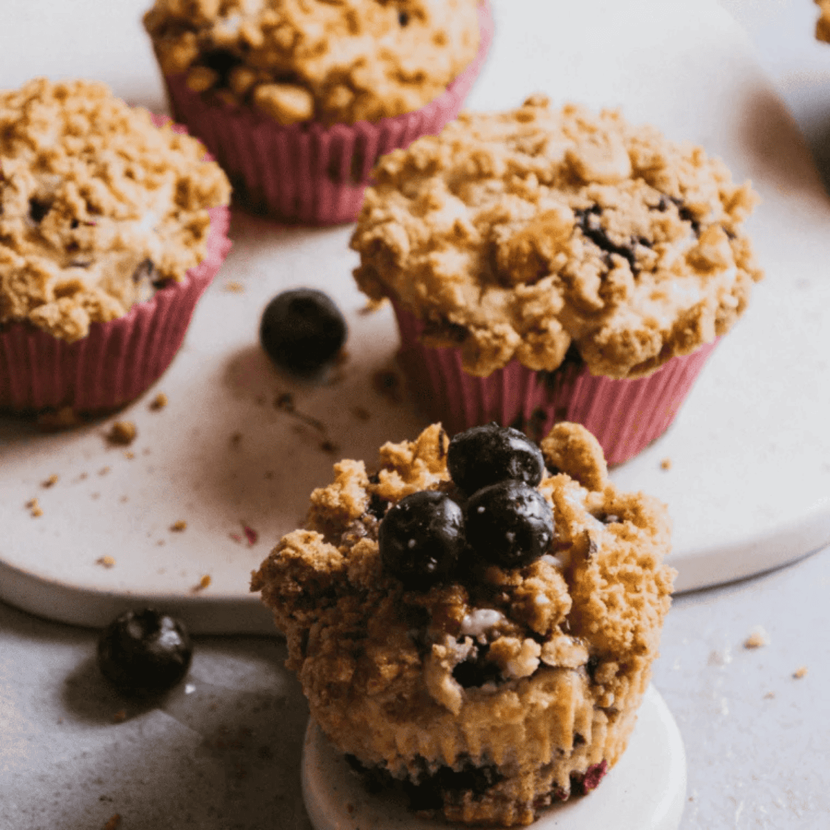 Ninja Woodfire Blueberry Muffins