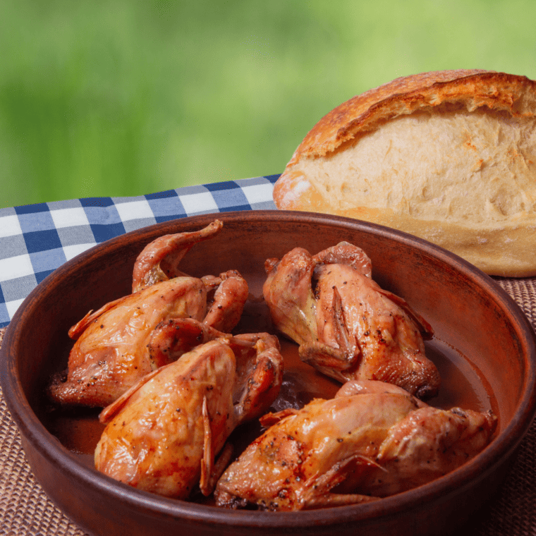 Deliciously cooked Air Fryer Dove Breast garnished with fresh parsley