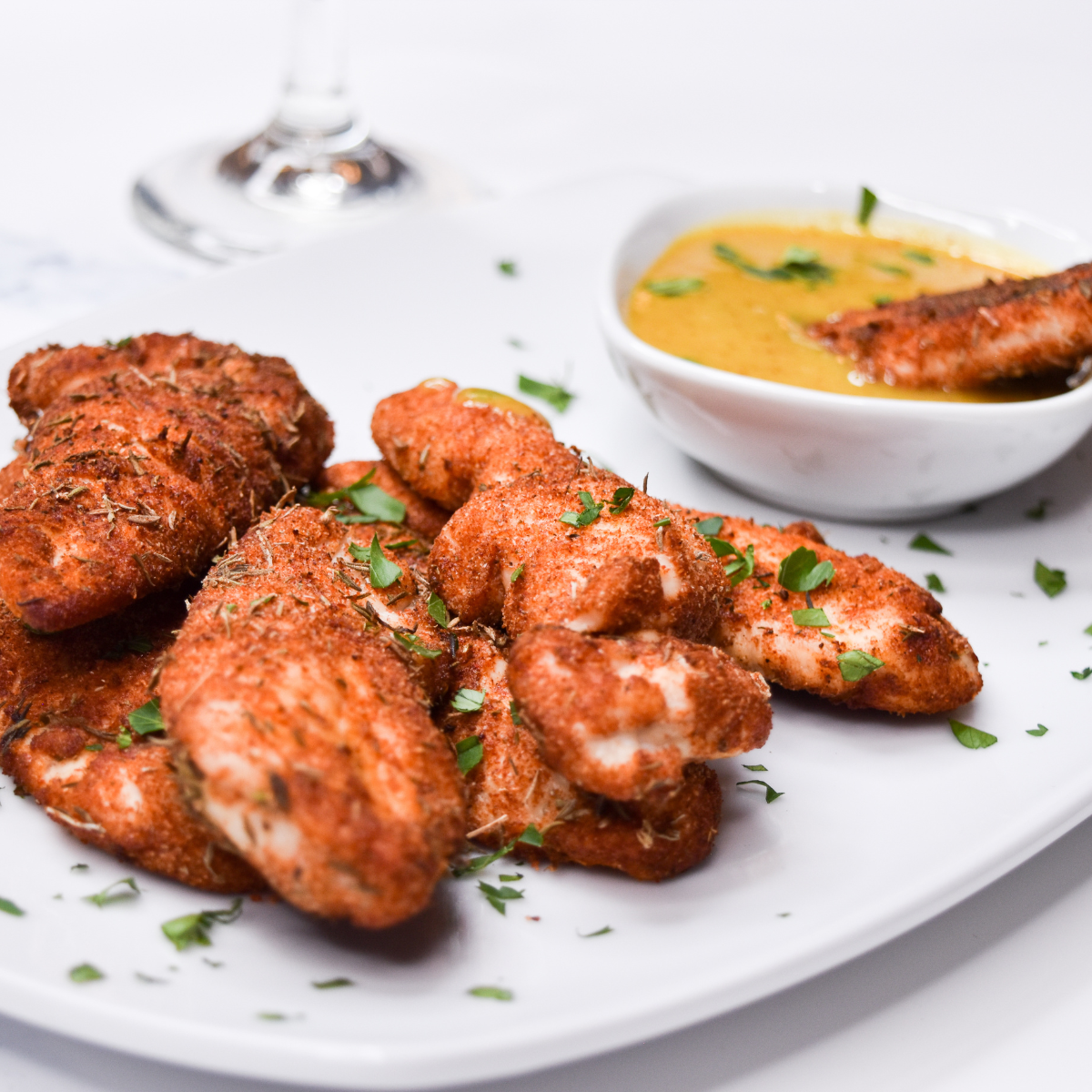 Air Fryer Frozen Chicken Tenders (No Breading)