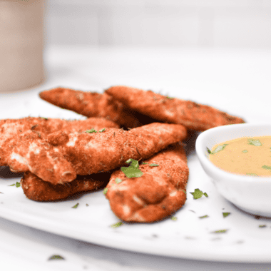 Easy Air Fryer Frozen Chicken Tenders (No Breading)