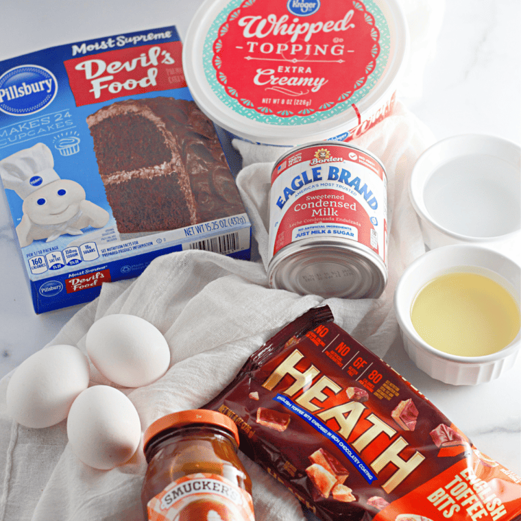 Air Fryer Chocolate Poke Cake