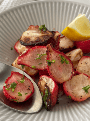 Easy Roasted Air Fryer Radishes
