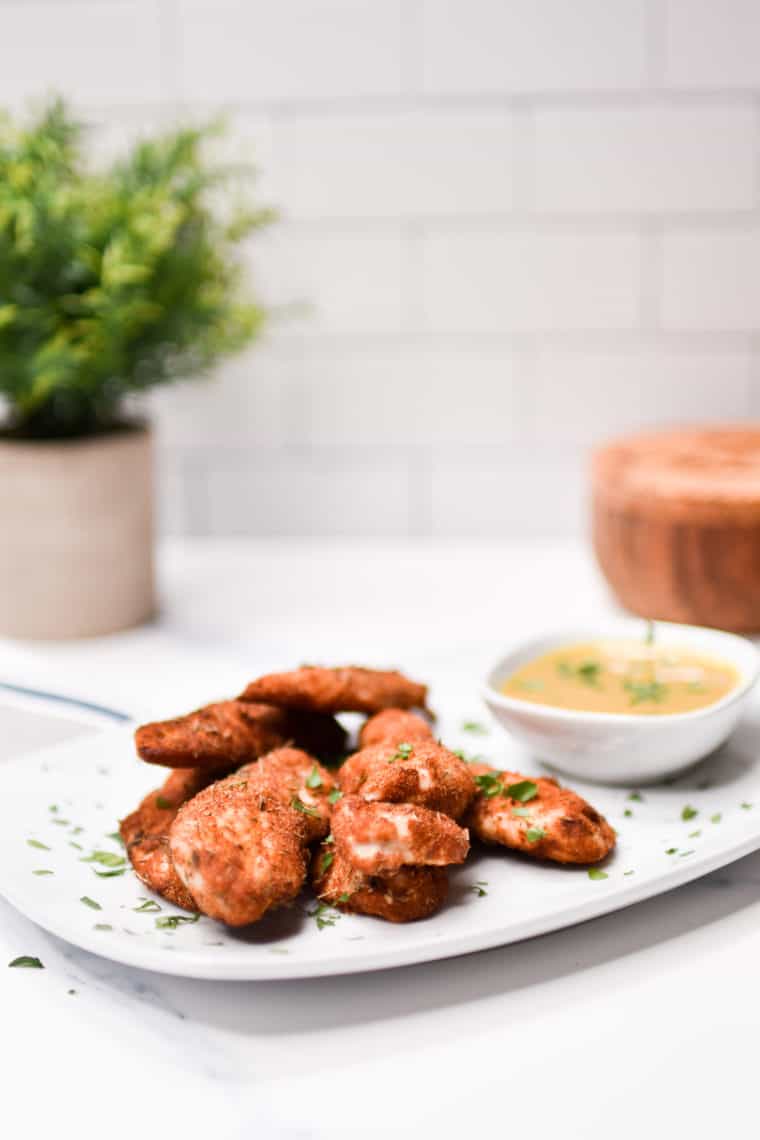 Air Fryer Frozen Chicken Tenders (No Breading)