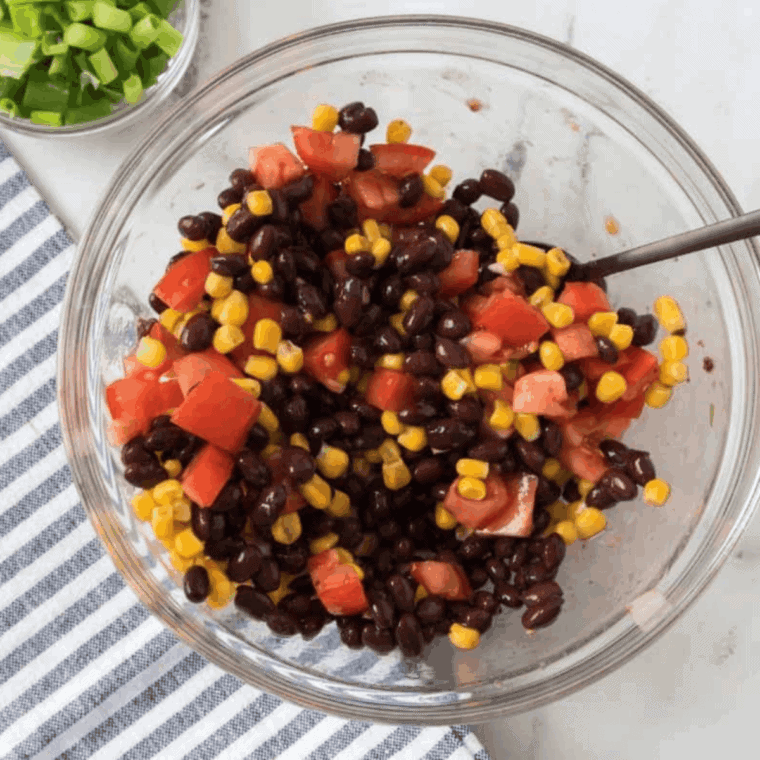 Prepare filling in the small mixing bowl.