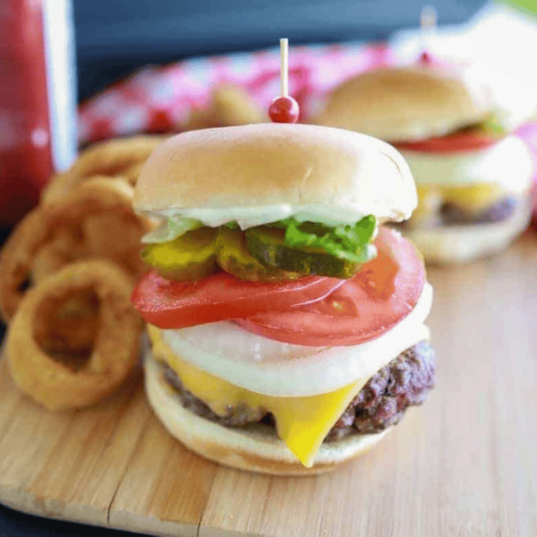 Ninja Foodi Grill Hamburgers