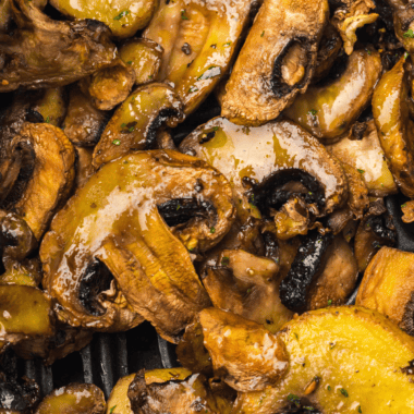 Steak and Ale Sauteed Mushrooms