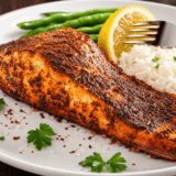 Air fryer cedar plank salmon gives you that smoky, woodsy flavor of grilled salmon — no grill, no smoker, and no waiting for coals to heat up. In about 15 minutes, the air fryer's circulating heat cooks the fish on a soaked cedar plank, sealing in moisture while the wood infuses each bite with a subtle campfire aroma. If you've ever wondered can you actually put a cedar plank in an air fryer?, the answer is yes — and this recipe walks you through exactly how to do it safely.