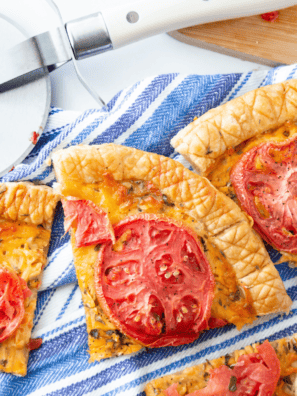 Air Fryer Rustic Tomato Pie
