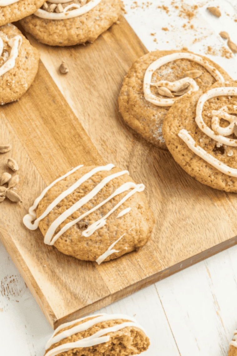 Soft spiced chai sugar cookies inspired by Taylor Swift, air fryer baked.