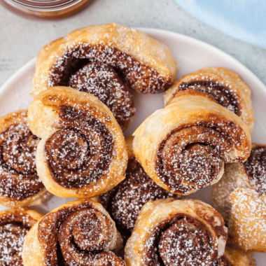 Air Fryer Nutella Scrolls