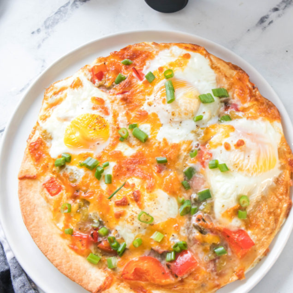 Air Fryer Tortilla Baked Eggs