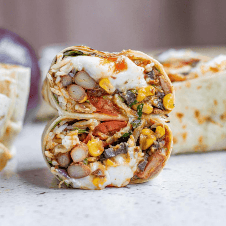 Air Fryer Vegetable Burritos