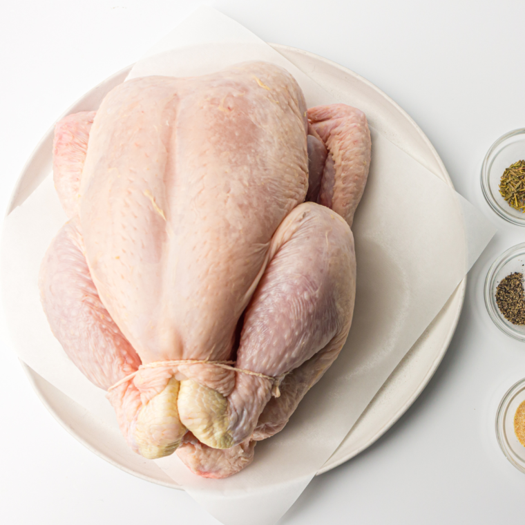 Ingredients needed for costco rotisserie chicken recipe on kitchen table.