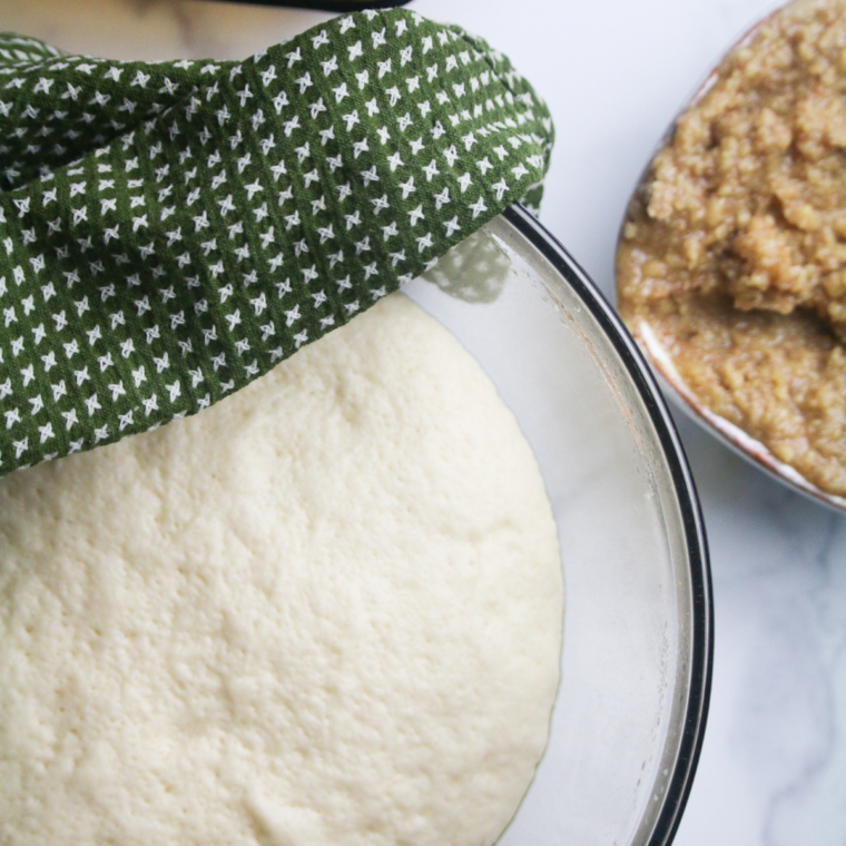 Allow the bread to rise.
