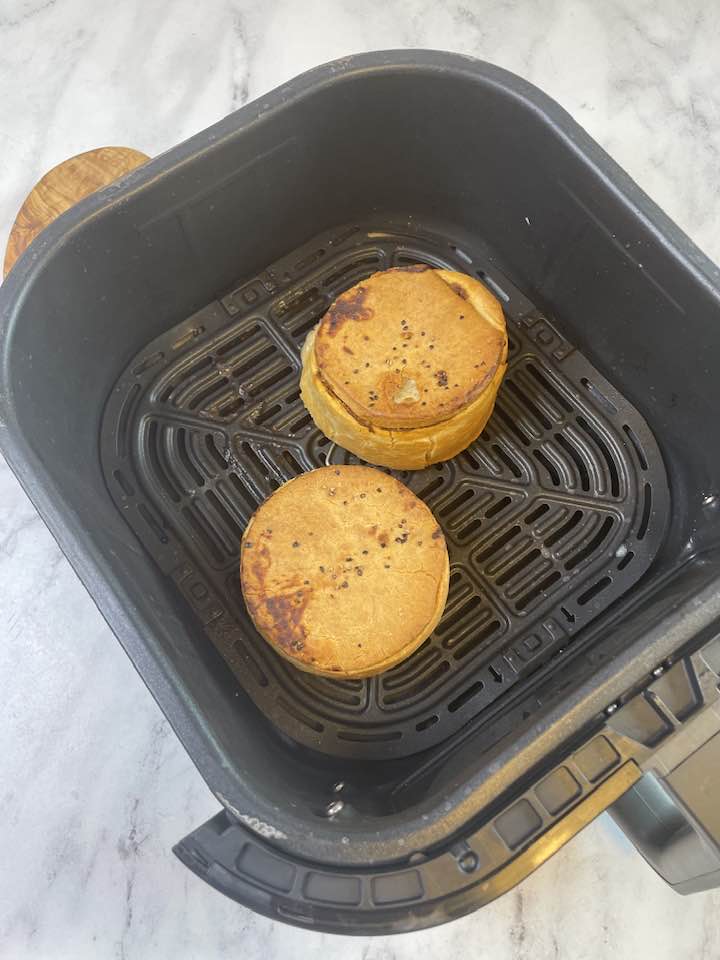 Cooking Frozen Trader Joe's Steak and Stout Pies in an air fryer is a simple and efficient process that results in a deliciously crispy crust with a hot and savory filling. Here's how to do it: