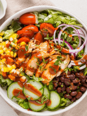 Air Fryer BBQ Chicken Salad