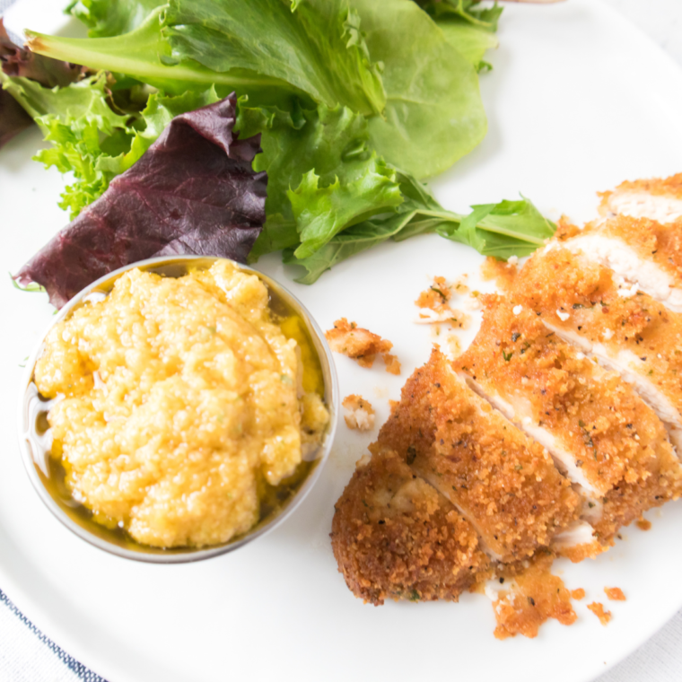 Air Fryer Parmesan Crusted Chicken Breast